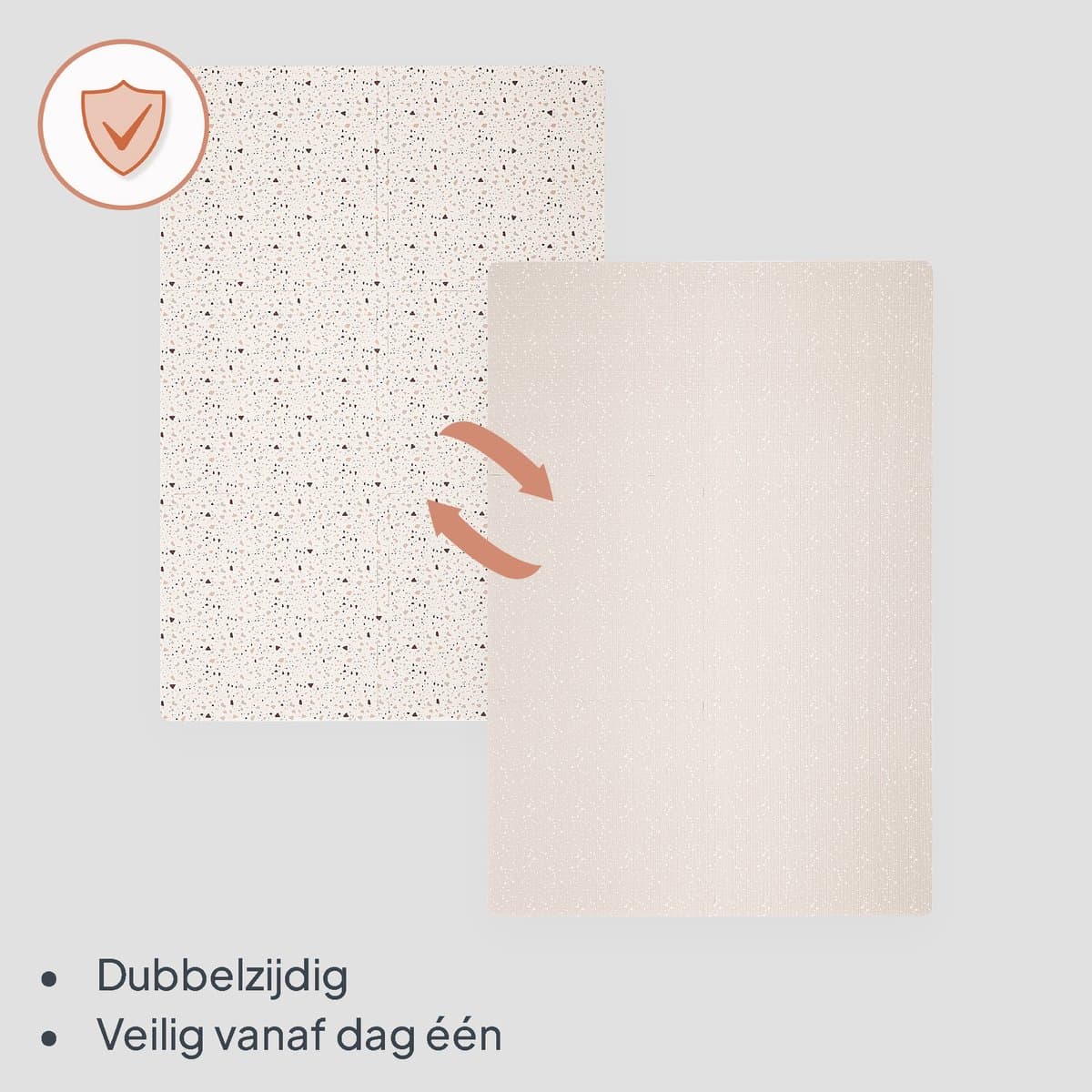 Yoka Speelmat Baby – Premium Speelkleed Foam – Veilig & Zacht – Dubbelzijdig Vloerpuzzel – Opvouwbaar + Opbergtas – voor Binnen & Buiten – Speeltapijt – Baby Speelgoed 6 3 9 1 maanden – Babygym Play Mat – Cadeau vanaf 0 jaar Mooie Beige Kraamcadeau thumbnail 6