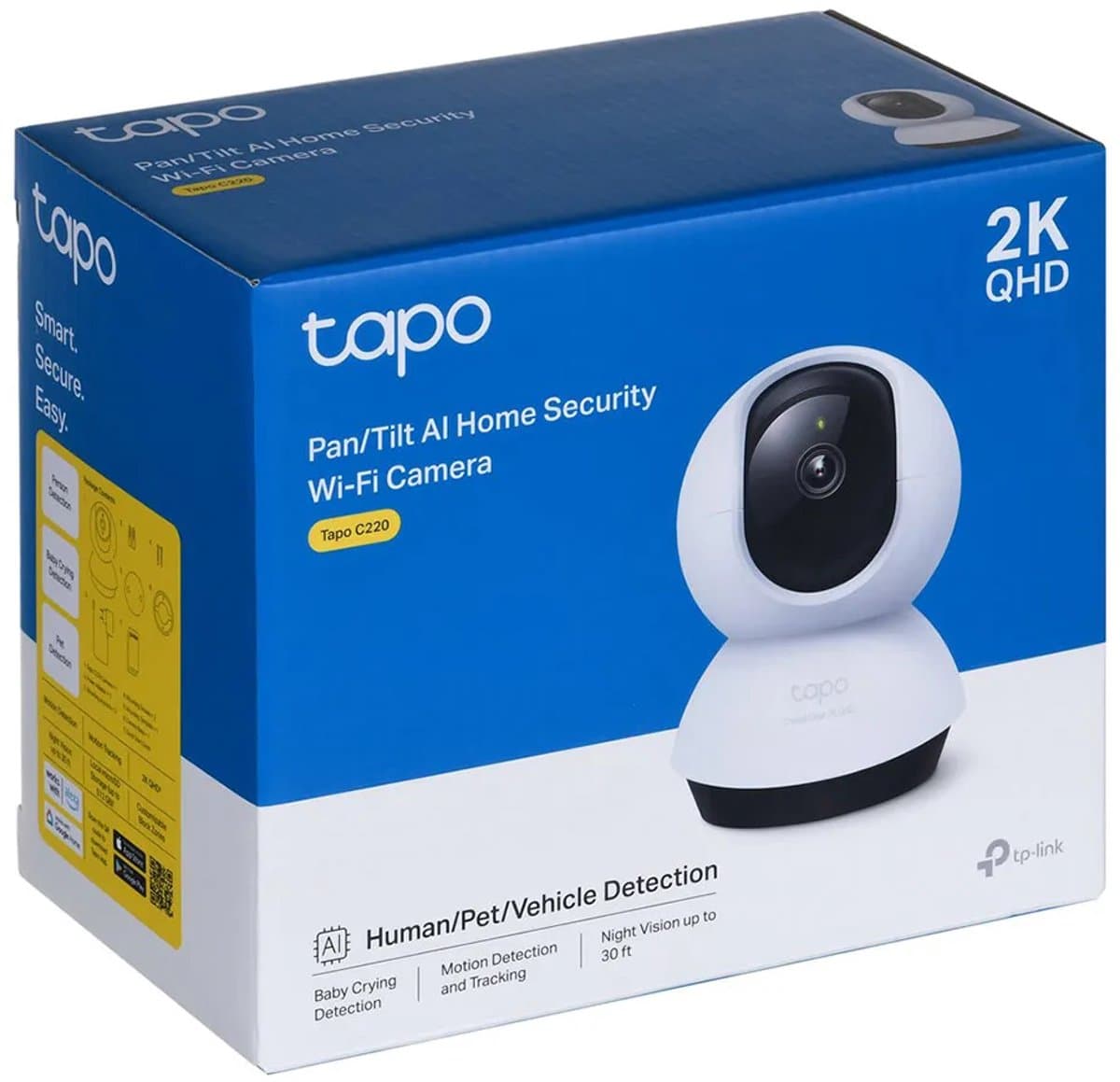 Tapo C220 Beveiligingscamera 2K 4MP QHD Pan Tilt thumbnail 6