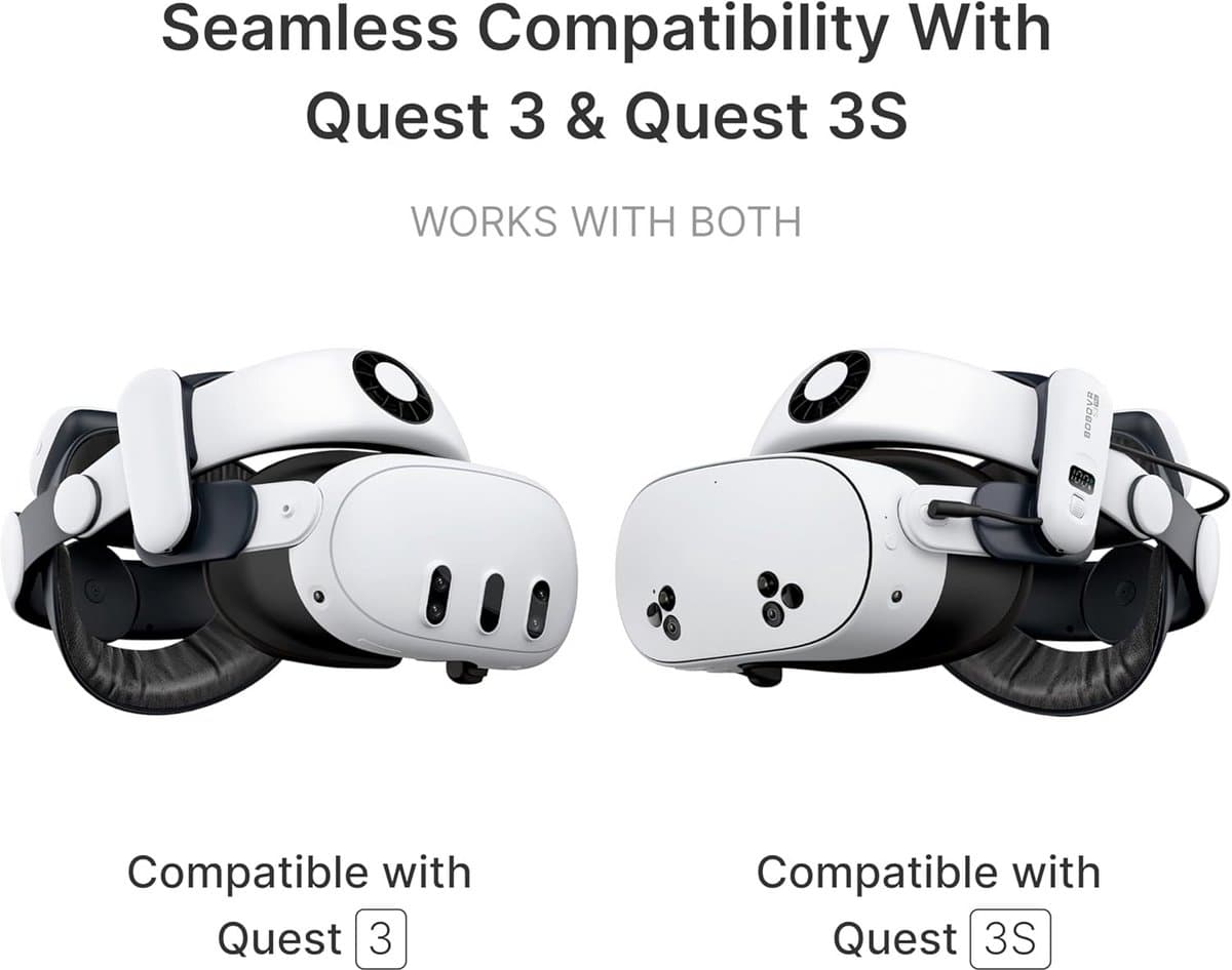 VR-accessoires met comfortabele strap en krachtige batterij voor Meta Quest 3 thumbnail 7