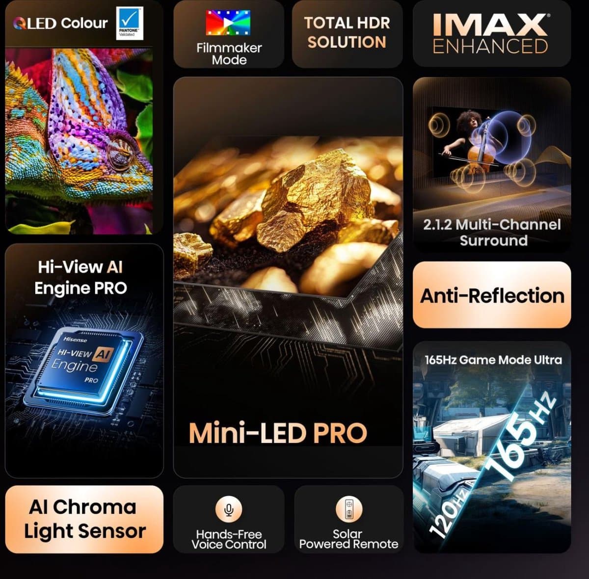 Hisense 55U79Q PRO - 55 inch - 4K MiniLED - 2025 - Smart TV thumbnail 8