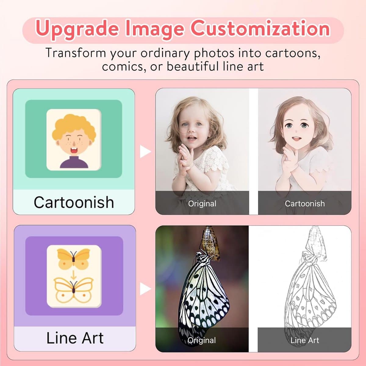 Draagbare Mini Printer voor Smartphone - Thermische Zakprinter voor Foto's, Stickers, Labels en Notities thumbnail 3
