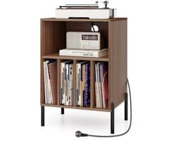COSTWAY Platen Standaard met Laadstation - afbeelding 1