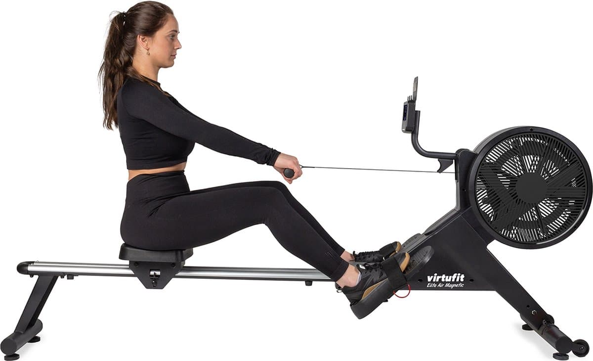 VirtuFit Elite Air Magnetic Roeimachine - Inklapbaar - LCD Display - 16 standen - Roeitrainer - Roeiapparaat thumbnail 4