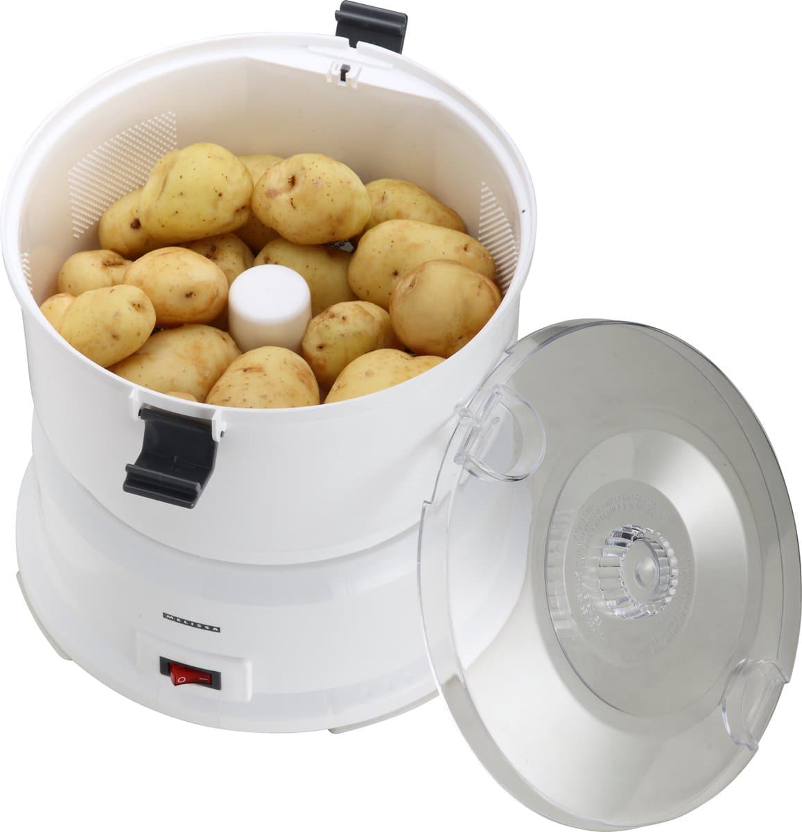 Melissa Elektrische Aardappelschiller - 85W - Aardappelschrapmachine 1kg - 16220009 - Wit thumbnail 2