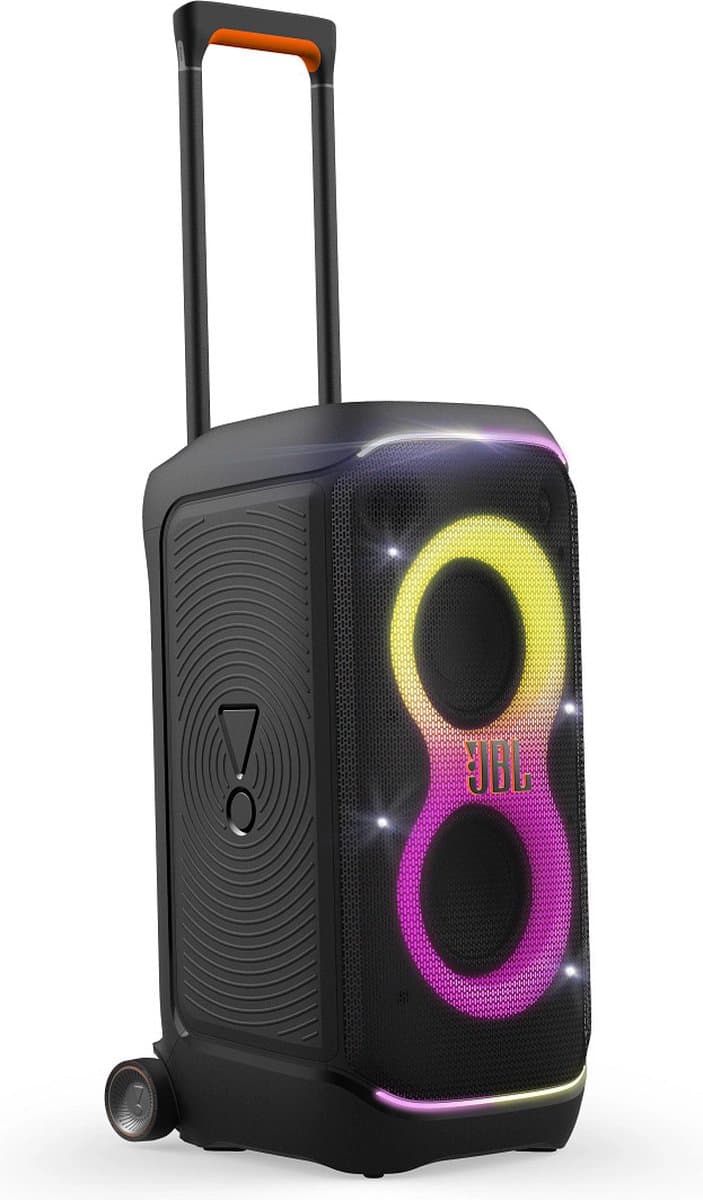 JBL Partybox Stage 320 - Draadloze Bluetooth Party Speaker - Op Wielen - Uitschuifbare Hangreep - LED verlichting - 18 uur - Spatwaterdicht - Zwart thumbnail 4