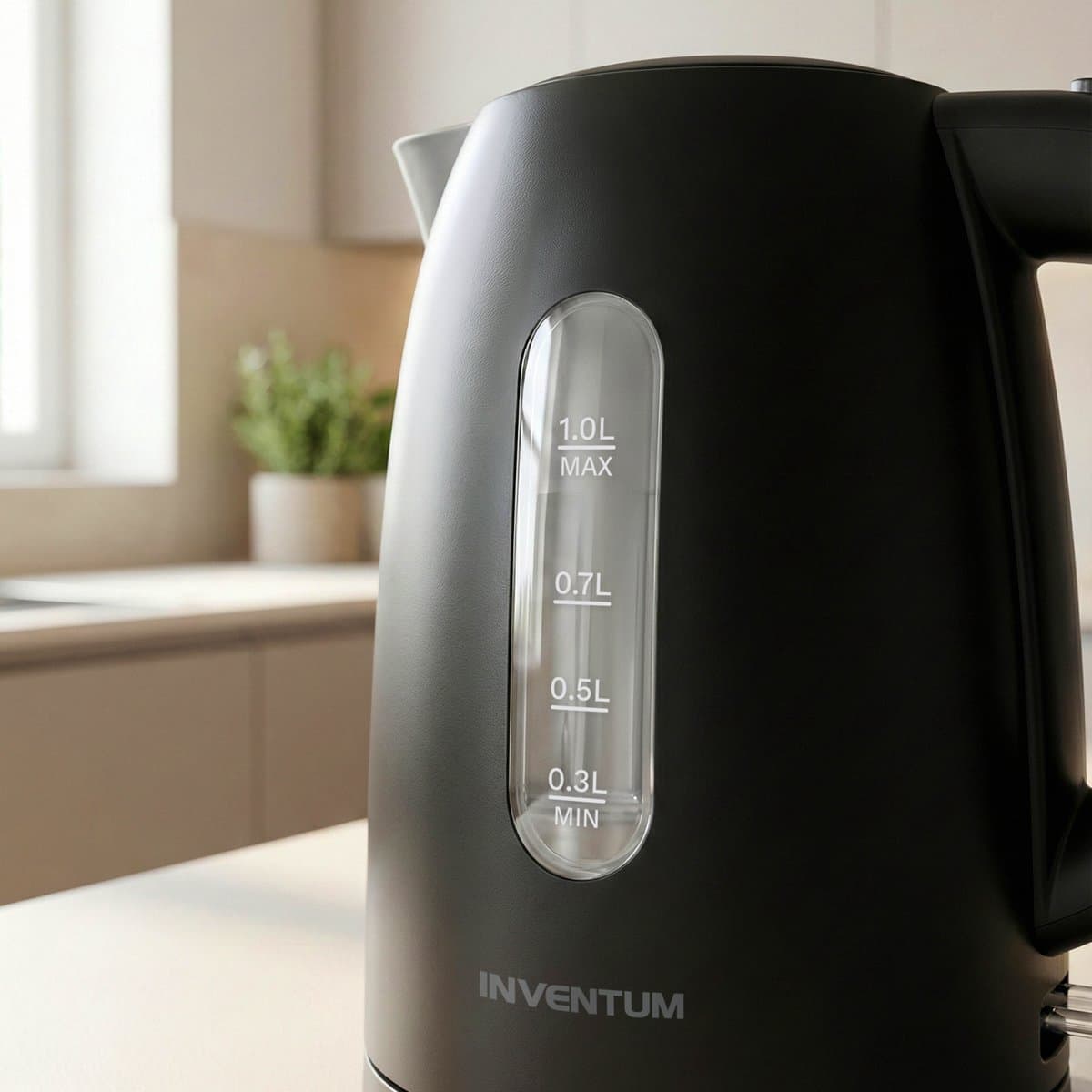 Inventum HW110B Kleine Waterkoker - 1 L - 2200 W - Kalkfilter - Zwart thumbnail 8