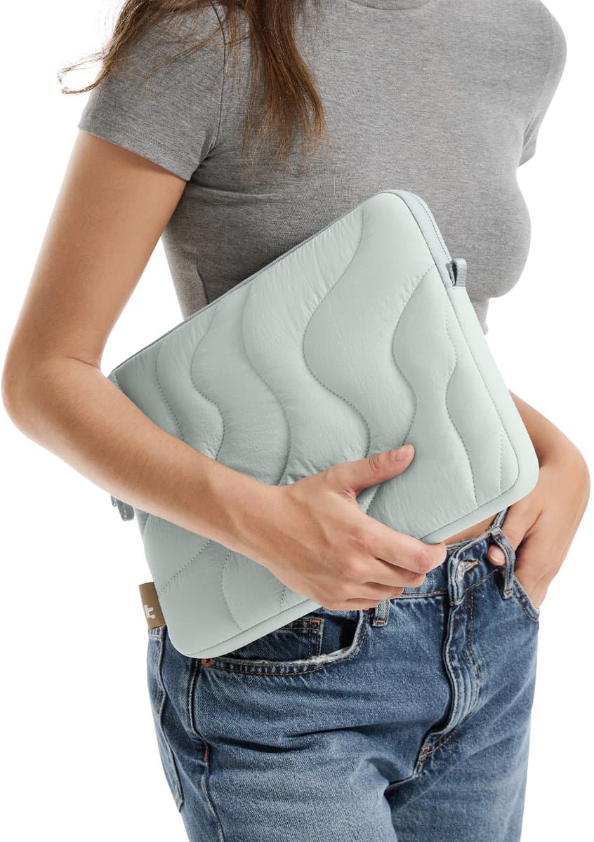 tomtoc Terra-A27 Laptop Sleeve 13'', Lakeshore, voor 13-inch MacBook Air 2024-2018 M3/A3113 M2/A2681 M1/A2337, 13-inch MacBook Pro M2/A2686 M1/A2338 2023-2016, 13 inch Surface Pro thumbnail 5