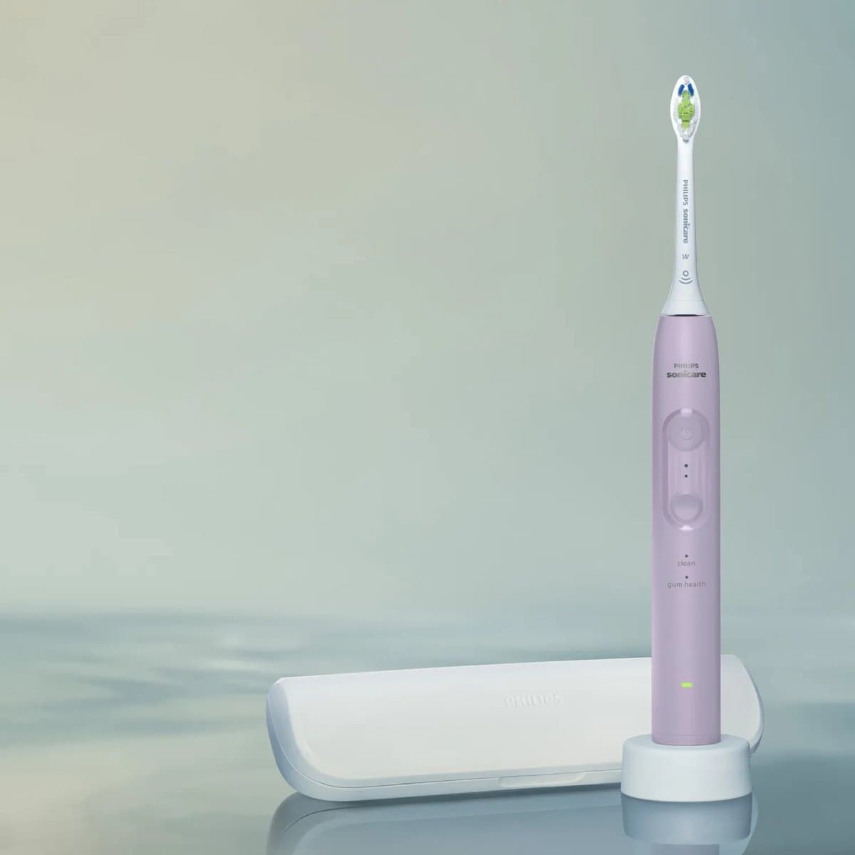 Philips Sonicare 4100 HX4043/49 Sonische Tandenborstel - Lila - Reisetui - Druksensor thumbnail 2