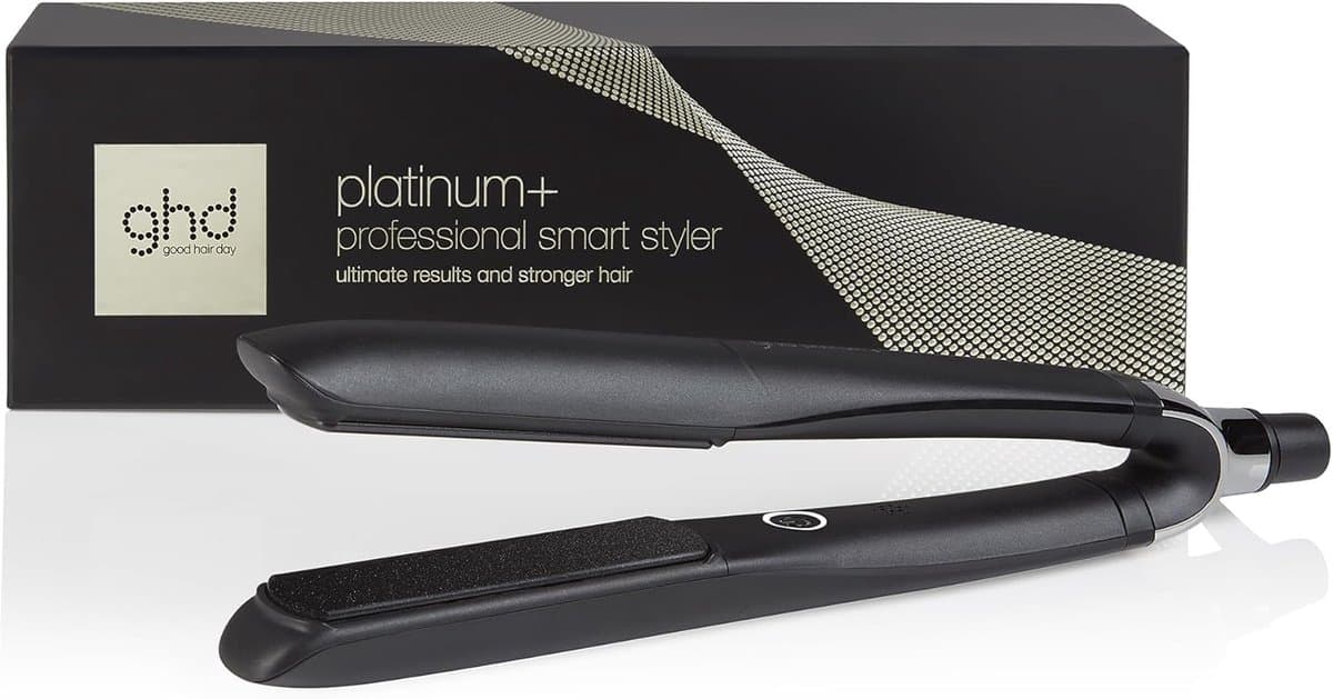 Thijox - Professionele Stijltang Zwart - ghd Platinum+ - Intelligente Haarstyler met Ultra-Zone Technologie - Vermindert Haarbreuk - Glans & Kleurbesc