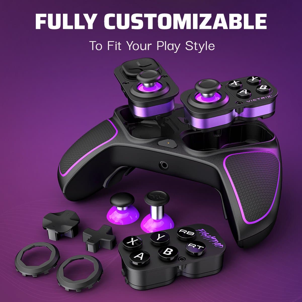 Victrix Pro BFG Draadloze Controller - Modulair - Zwart - Xbox Series X thumbnail 3