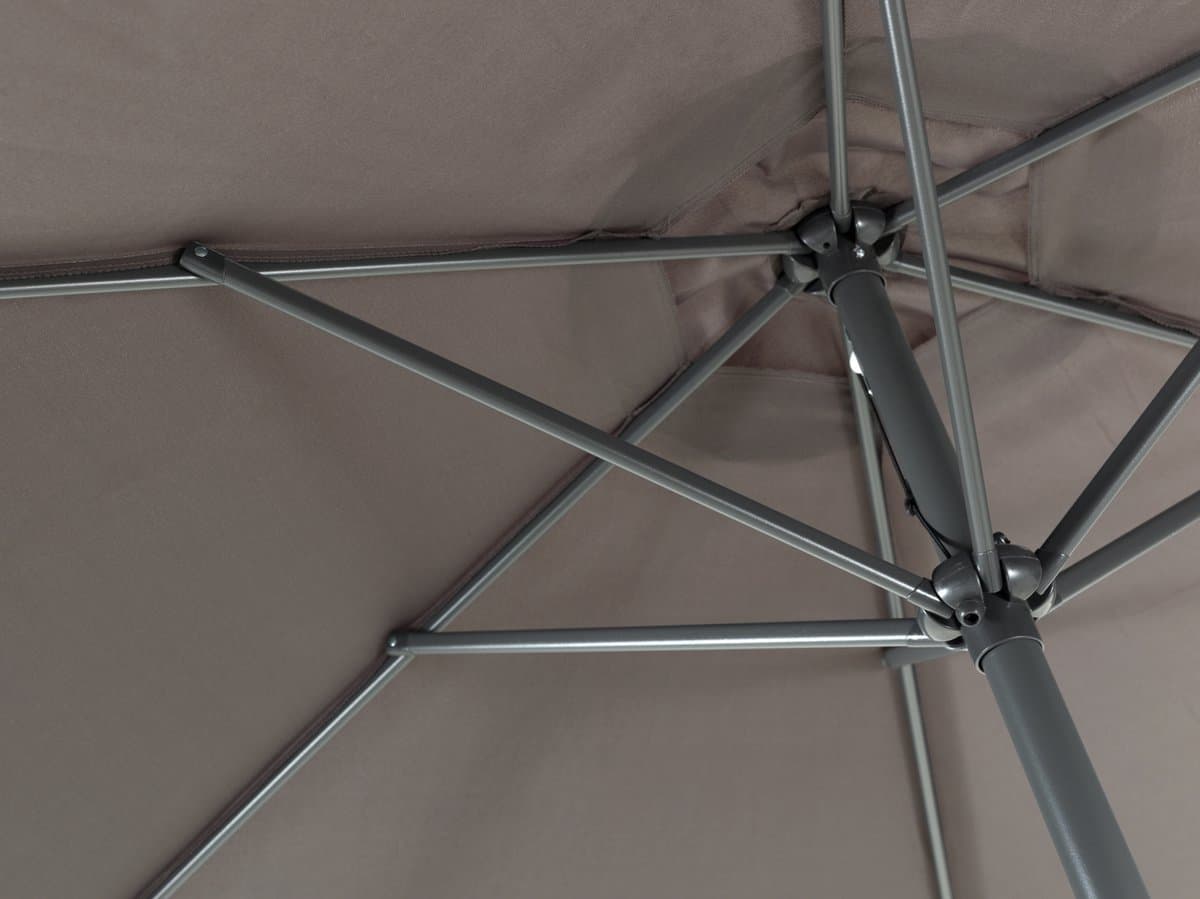 ACAZA Parasol - Stokparasol - Parasols - Taupe - 300 cm diameter - ALUMINIUM - Tuinparasol - Ronde Parasol - Waterdicht thumbnail 7