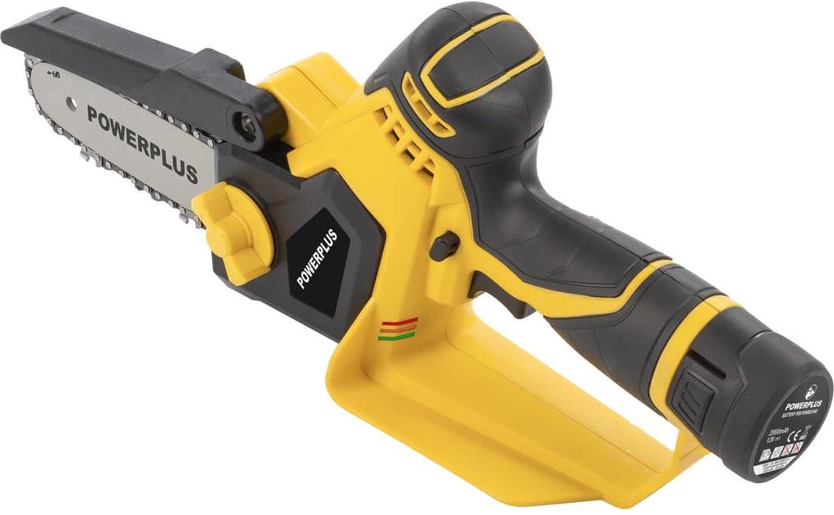 Powerplus Accu-mini-kettingzaag POWXG1040 - Snoeizaag op batterij van 12 V, met accu en lader, zaagblad van 159 mm met 14 T, tuingereedschap thumbnail 6