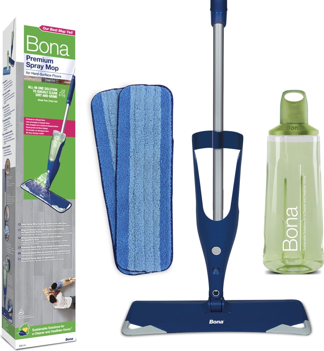 Bona Premium Spray Mop met extra pad en 850 ml patroon thumbnail 7