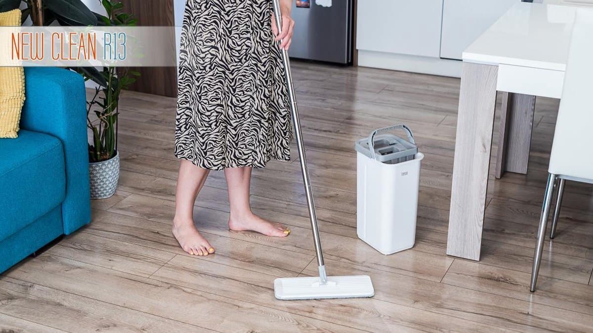 Teesa TSA0045 - Dweilset met 2-in-1 spoel- en wringemmer, 5,7 liter thumbnail 6