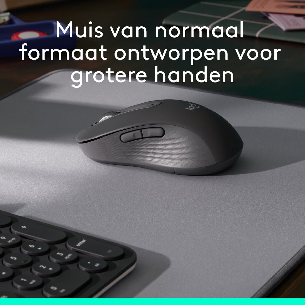Logitech Signature M650 L - Draadloze Muis - Met Bluetooth - Graphite thumbnail 2