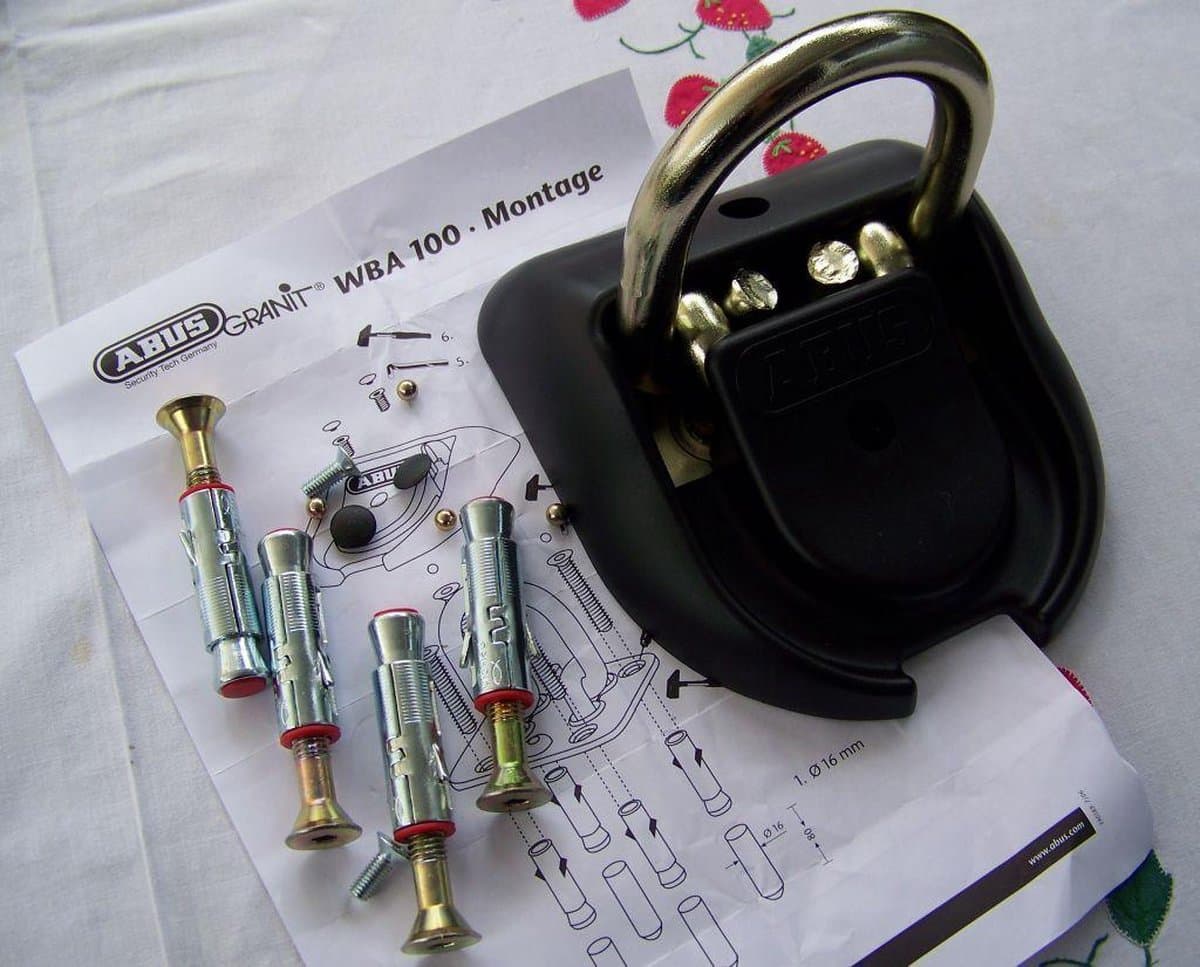 Abus Vloer/muuranker - ART4 - MBT4021 - Zwart thumbnail 2