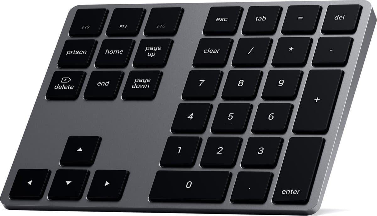 Satechi bluetooth extended keypad - Grijs thumbnail 4