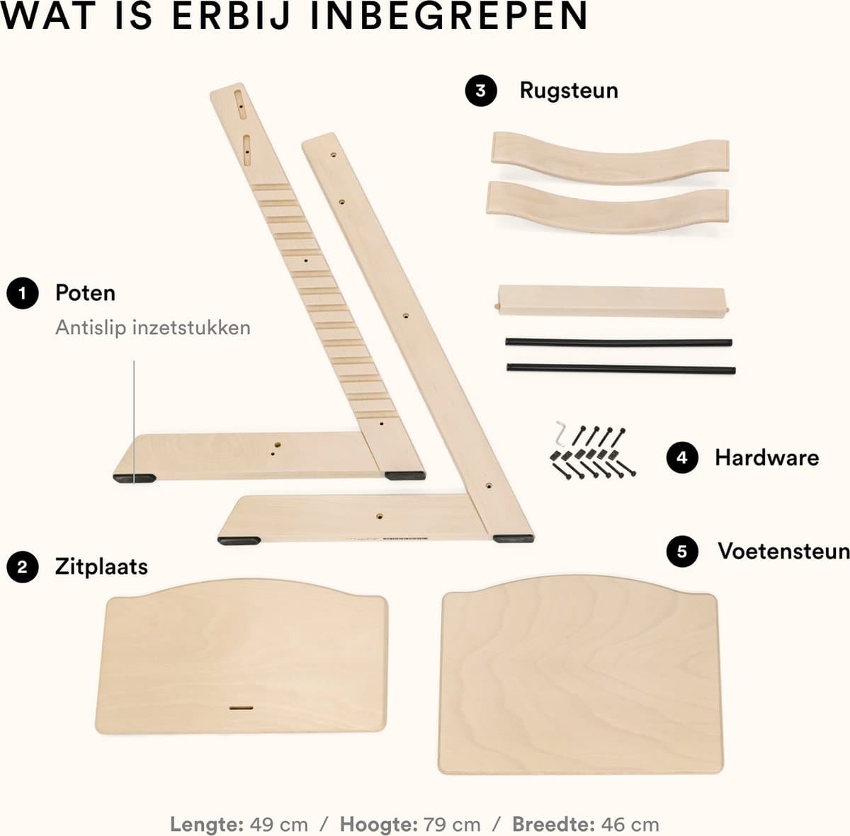 Stokke Tripp Trapp Kinderstoel - Whitewash thumbnail 6
