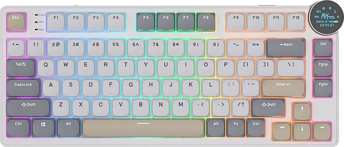 RK N80: Compact Gaming Toetsenbord met Display & RGB thumbnail 7