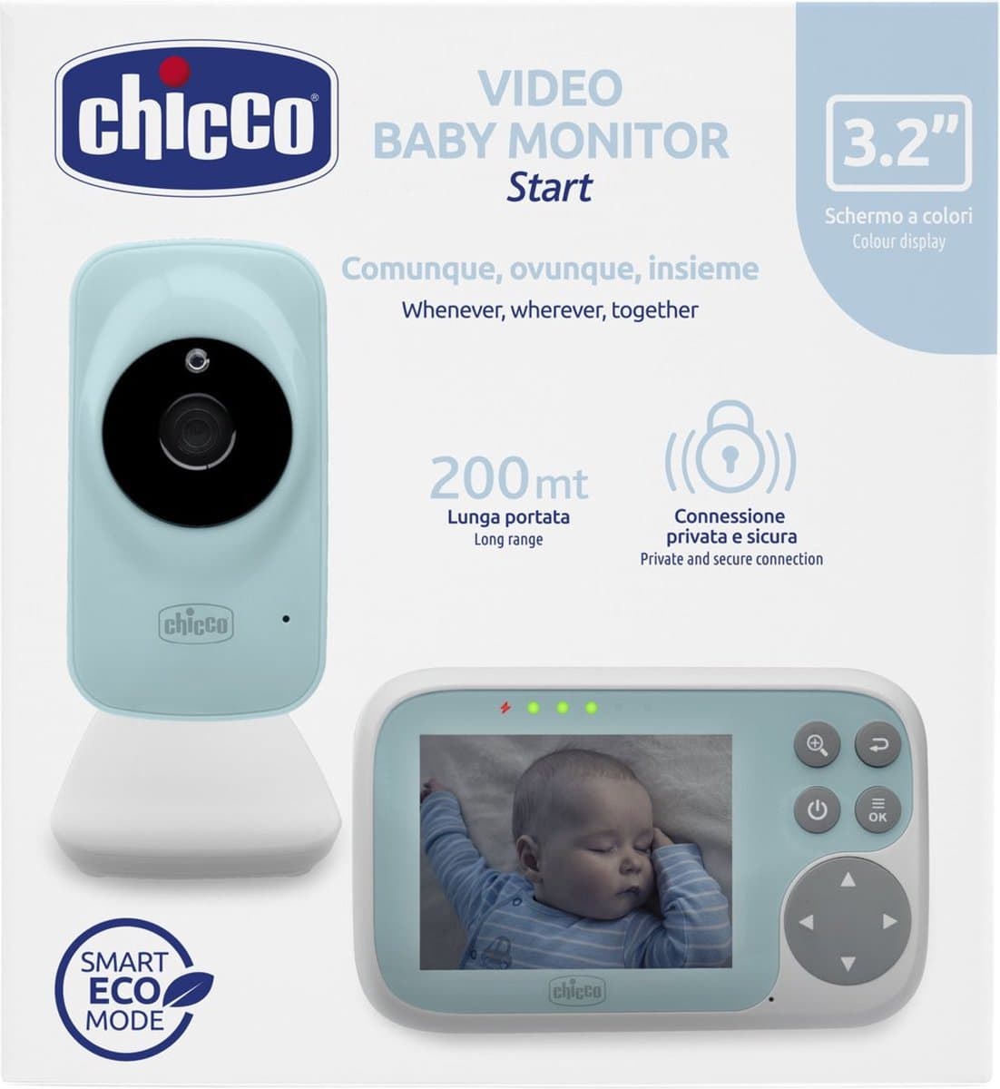 Chicco video start babyfoon turquoise infrarood nachtzicht thumbnail 4