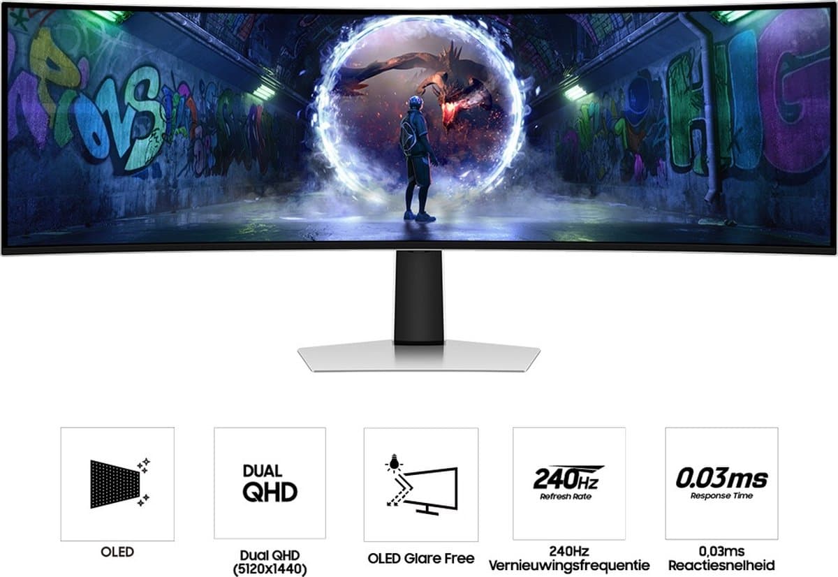 Samsung Odyssey G9 - 49" OLED ultrawide 240Hz gamingmonitor thumbnail 6