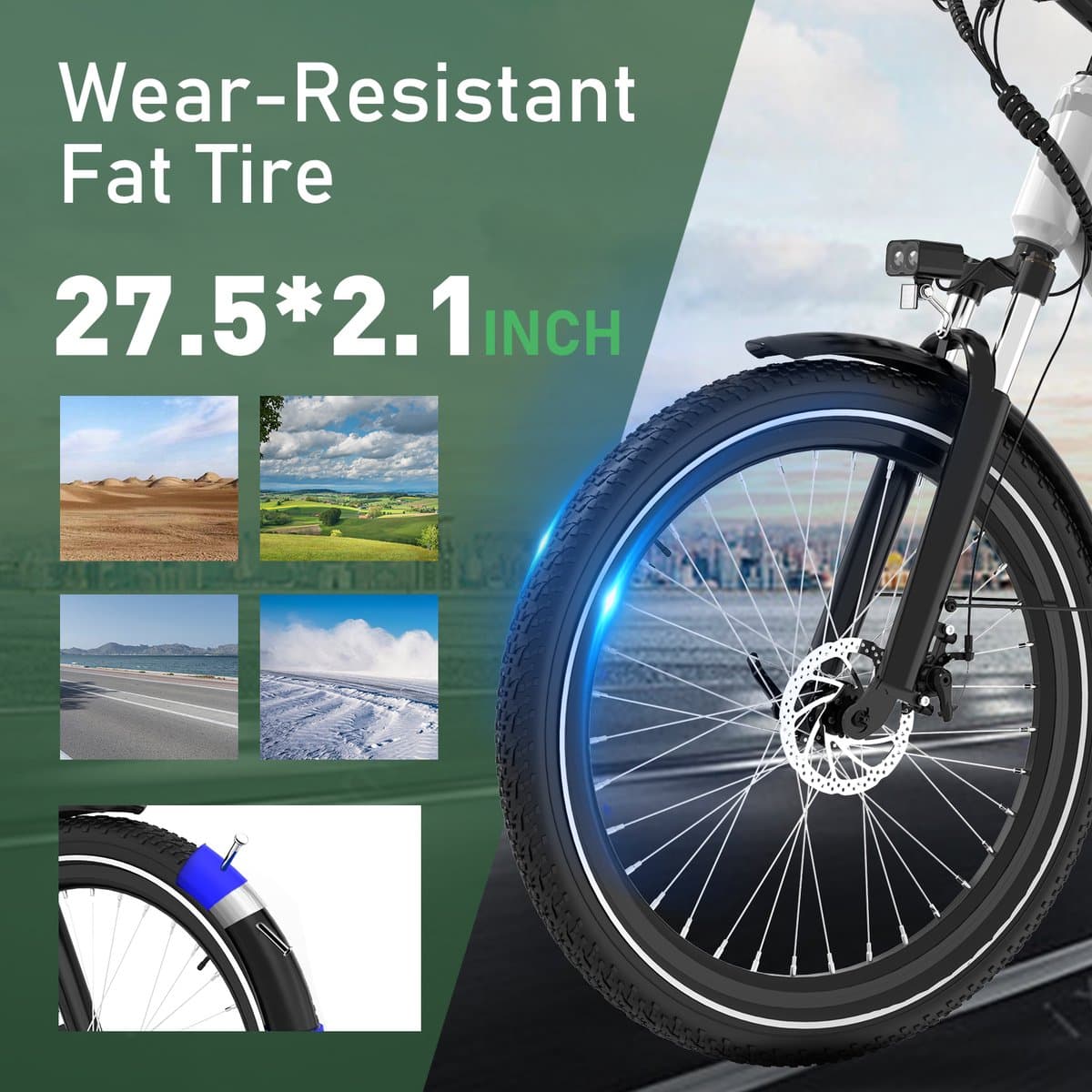 RCB G5 Elektrische Fiets - 27.5 Inch - Lichtgewicht Aluminium Frame - 250W Motor - 36V 13Ah Verwijderbare Batterij - 7 Versnellingen - Met App, NFC & LCD Display - Comfortabel & Roestvrij - Voor Dames en Heren - Actieradius 80km-zilver thumbnail 3