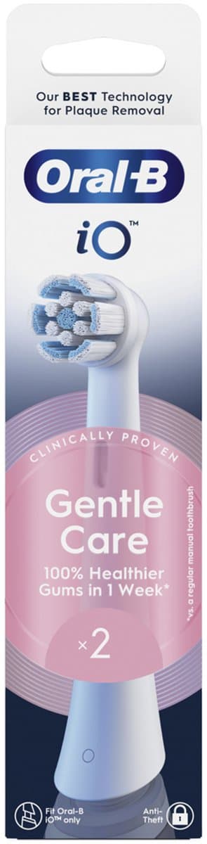 Oral-B iO Gentle Care Originele opzetborstels - Voor Gevoelig Tandvlees - 2 stuks thumbnail 2