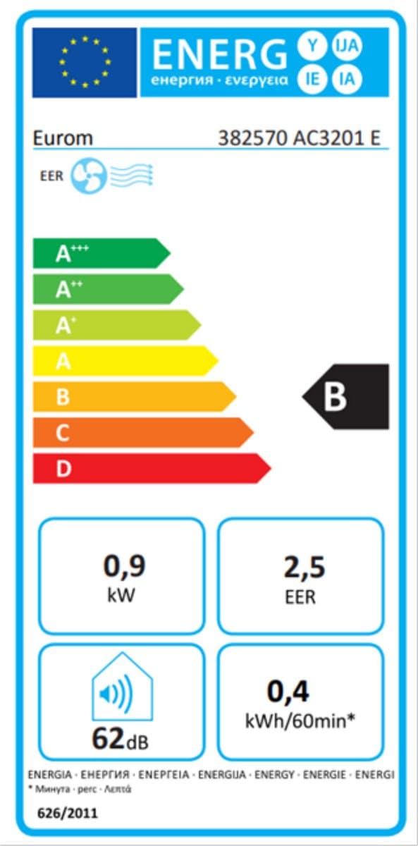 Eurom AC3201E caravan split-airco 3200 BTU thumbnail 2