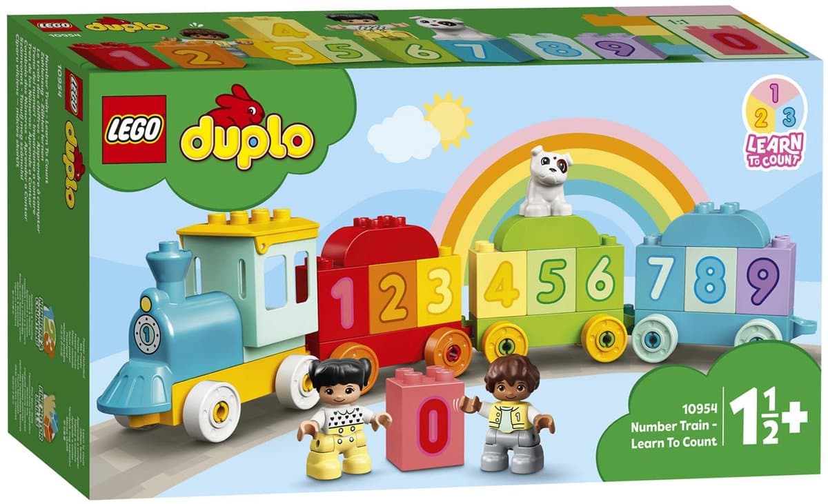 LEGO DUPLO Getallentrein: leren tellen met 10 cijferstenen thumbnail 2