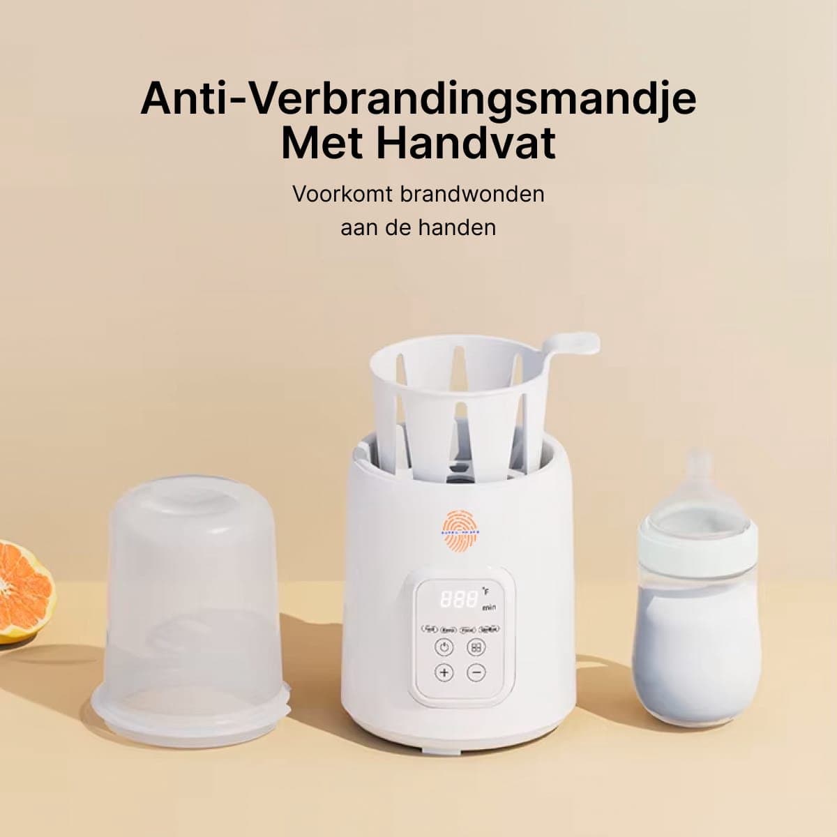 NL Touch Milk Buddy - 8 in 1 Flessenwarmer met sterilisator thumbnail 6
