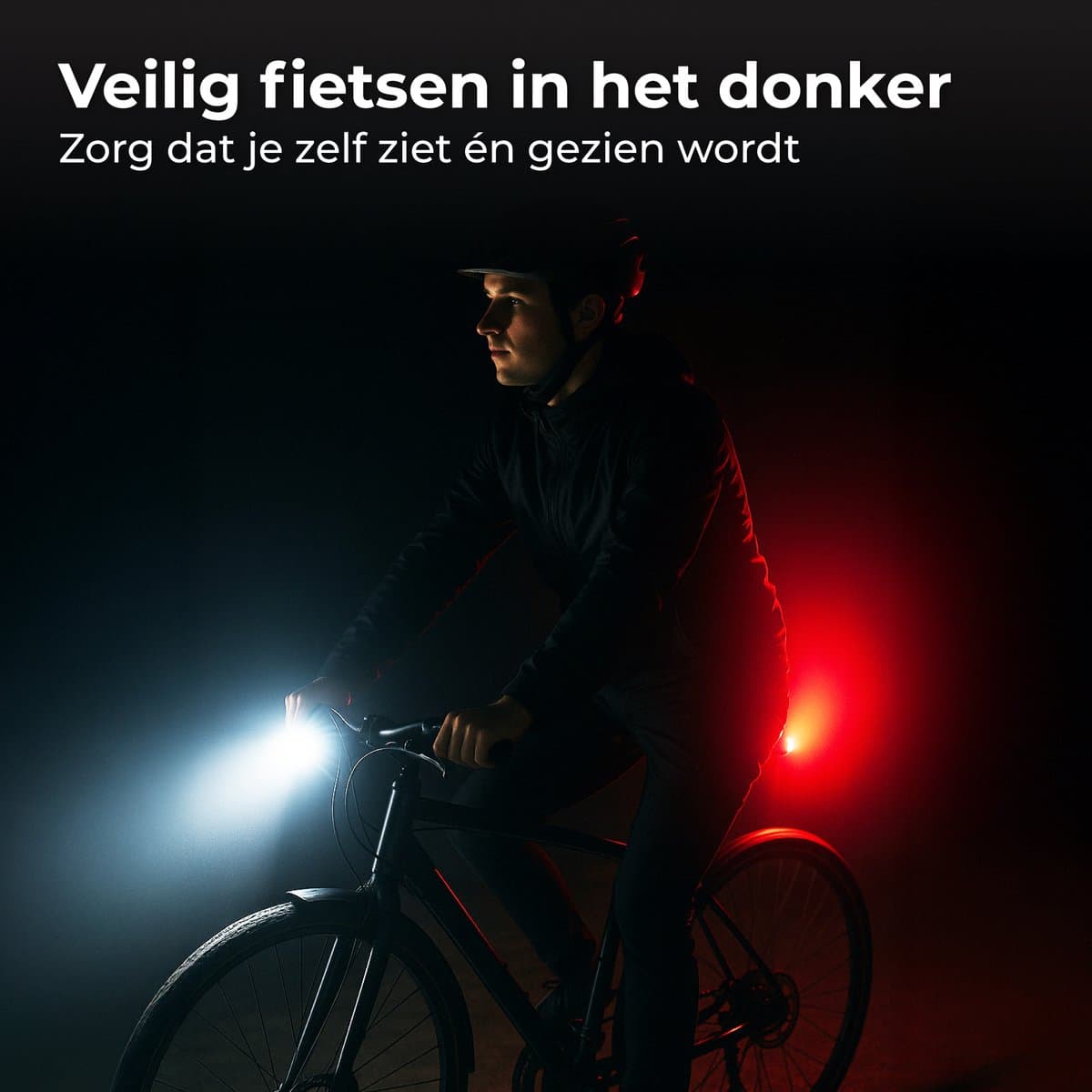 Nuvance Fietsverlichting - Fietslamp - 6 Standen - 1000 Lumen - Fietslampje - Voorlicht - Achterlicht - USB oplaadbaar thumbnail 5