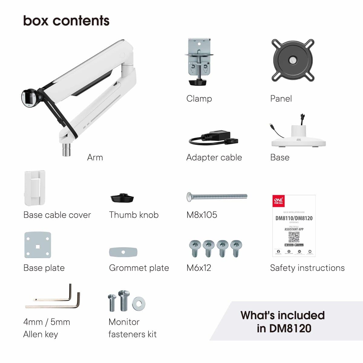 One For All DM8120 Experience-line gaming monitorarm - enkele monitor - VESA 100 x 100 - max. 14kg - RGB LED thumbnail 7