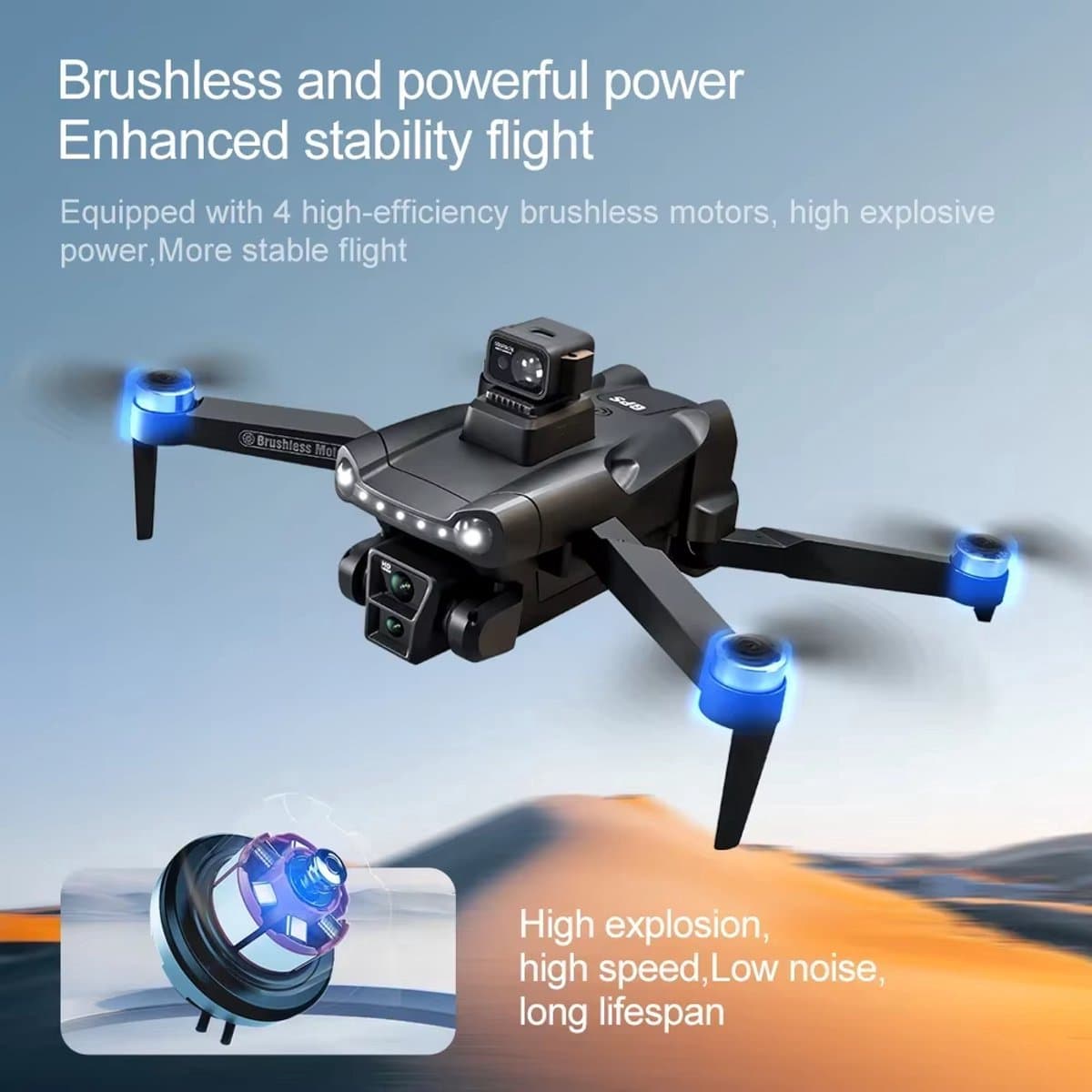 V918 Drone - 8K - Gps - Professionele - Hd Camera - Opvouwbaar - Quadcopter - Dual-Camera - 25 minuten vliegtijd - 3 KM bereik - 5GHz Wifi FPV -1 click return- GPS - 8K camera's - 1 batterij - Hindernisvermijding - Zonder Vliegbewijs thumbnail 6