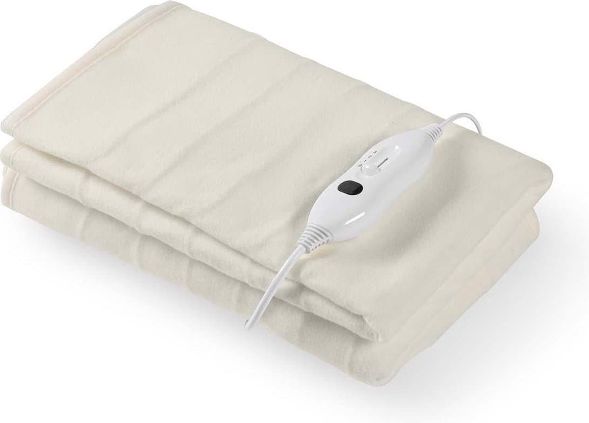 Nedis Elektrische Onderdeken – 1 Persoon Warmtedeken – 150x80 cm – 3 Warmtestanden – Wasbaar