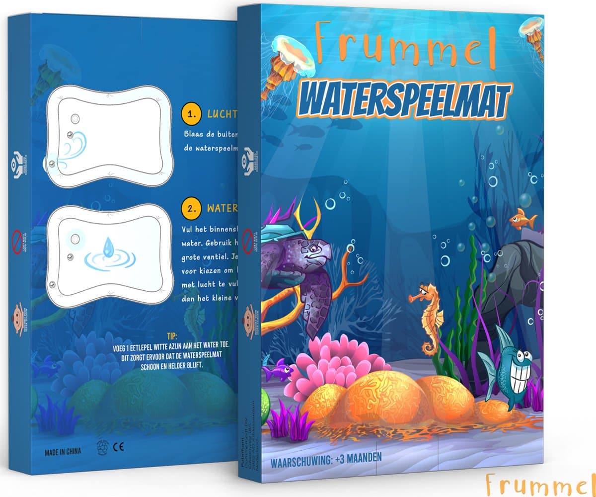Frummel Waterspeelmat Baby – Watermat – Speelkleed – Opblaasbaar – Waterspeelgoed Baby - Kraamcadeau - Octopus thumbnail 7