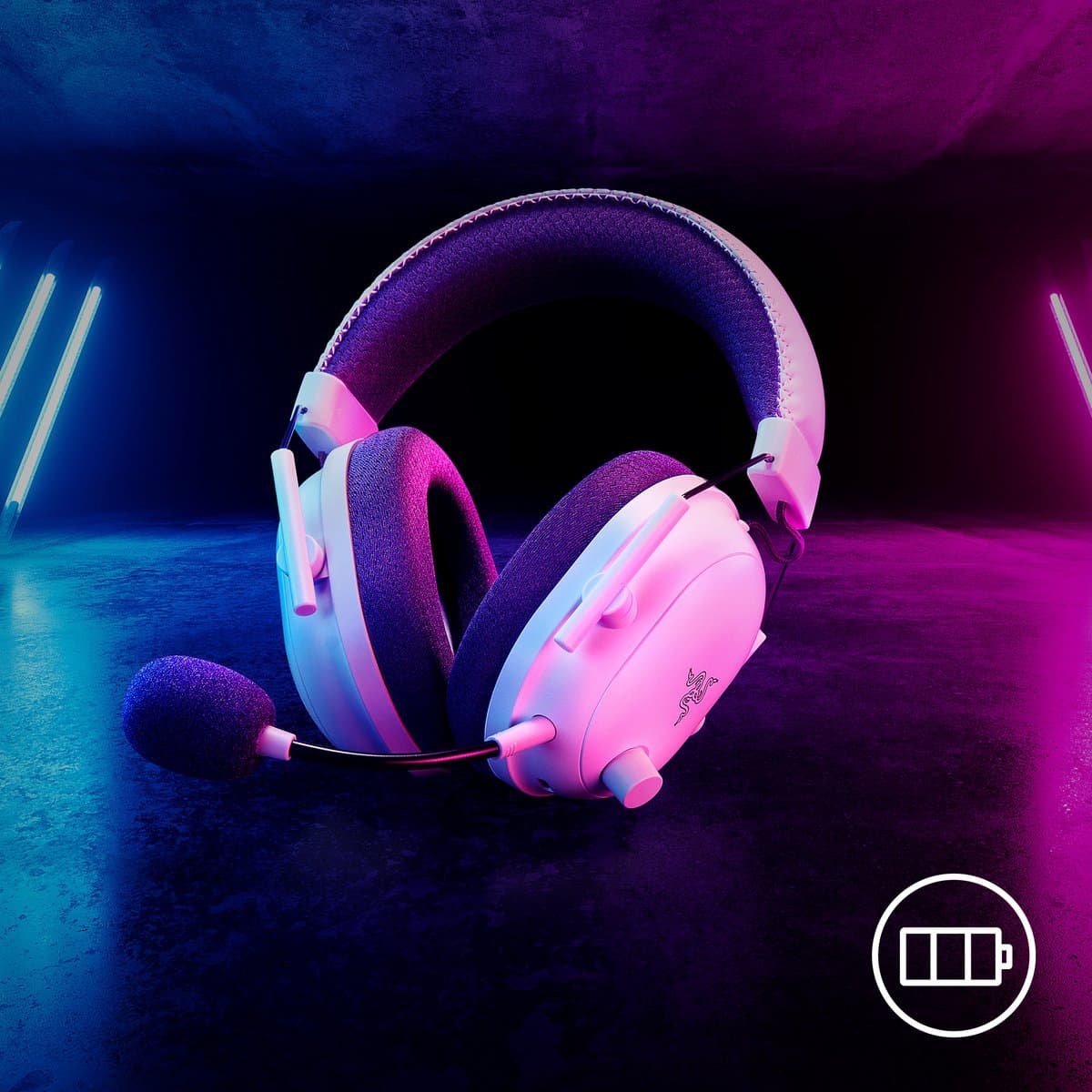 Razer BlackShark V2 Pro (2023) - Draadloze Gaming Headset - Bluetooth/2.4 GHz - PS5/PS4/PC - Wit thumbnail 8