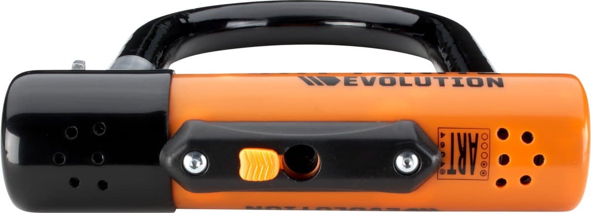 Kryptonite Evolution Mini-5 Beugelslot – ART-2 Slot – Stalen Beugelslot Elektrische Fiets – 14x18 cm – Zwart/Oranje thumbnail 7