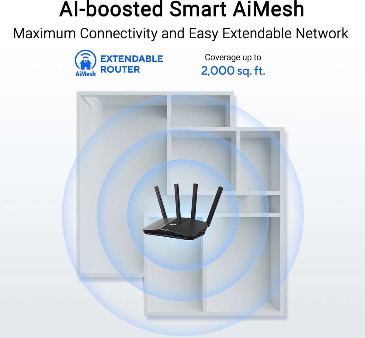 ASUS RT-BE58U: WiFi 7-router met AiMesh en 2.5G-poort thumbnail 3