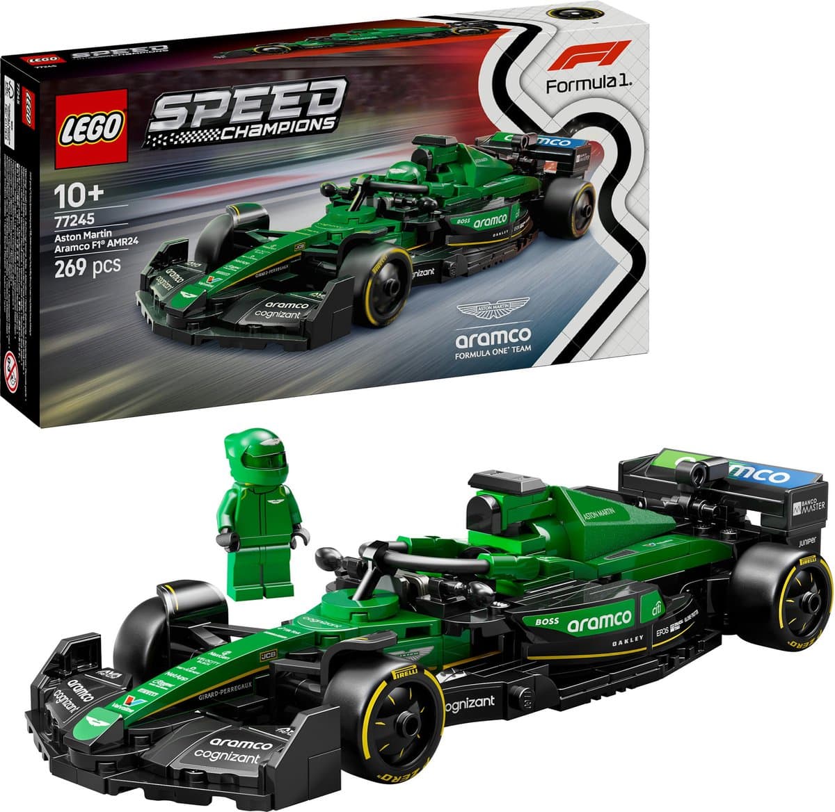 LEGO Speed Champions Aston Martin F1 AMR24: F1-bouwset met minifiguur thumbnail 2