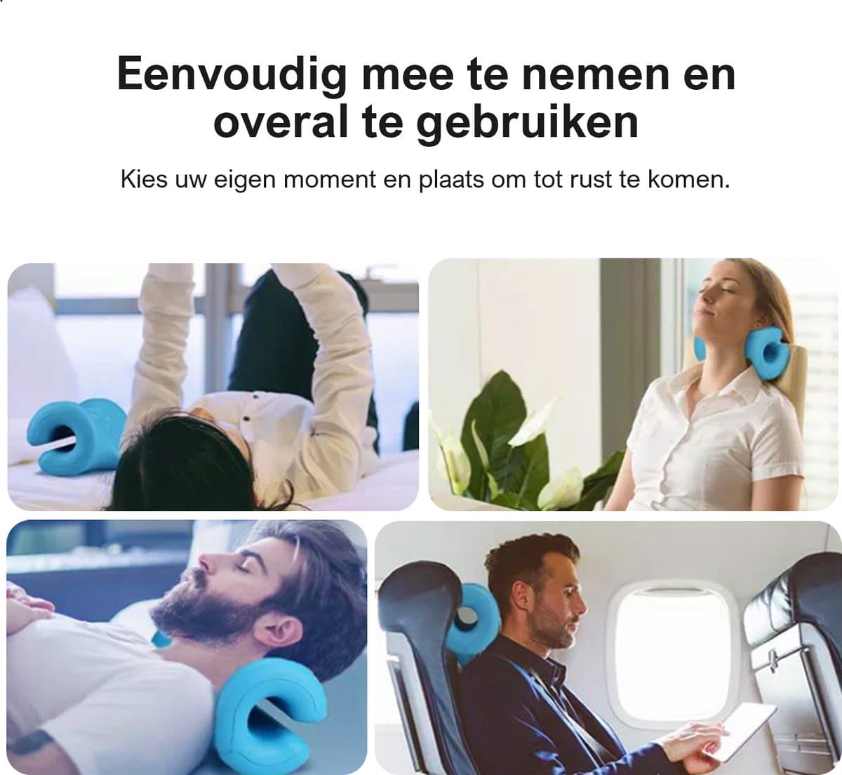 Nekstretcher - Neck releaser - Nekmassage Apparaat - Nek massagekussen - Voor Nek- Schouder- en Rugklachten – Verbeterde drukpunten – Medisch schuim thumbnail 5