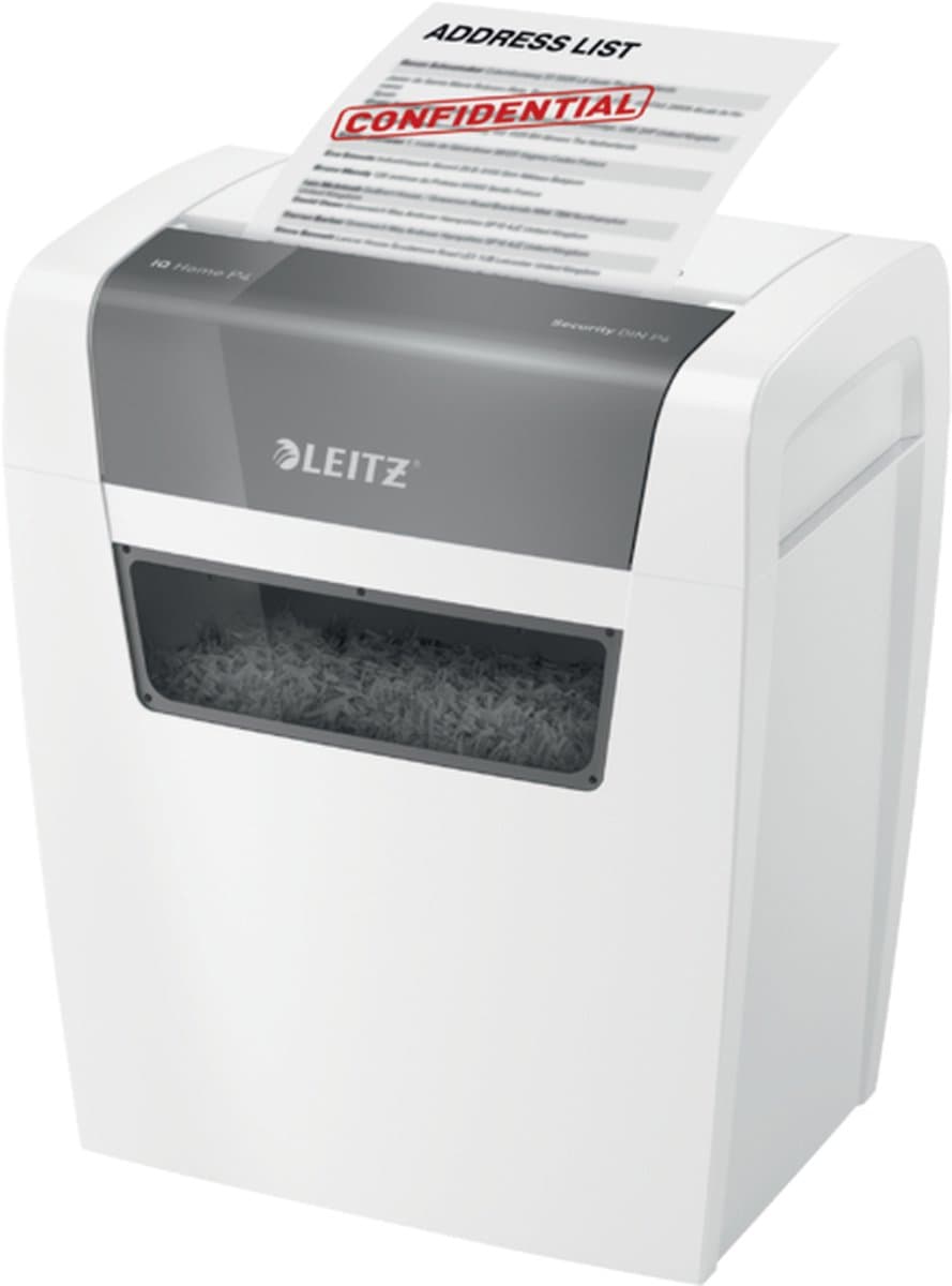 Leitz IQ Home Papierversnipperaar - P4 Snippers - Tot 6 Vel - 15L - Wit thumbnail 3