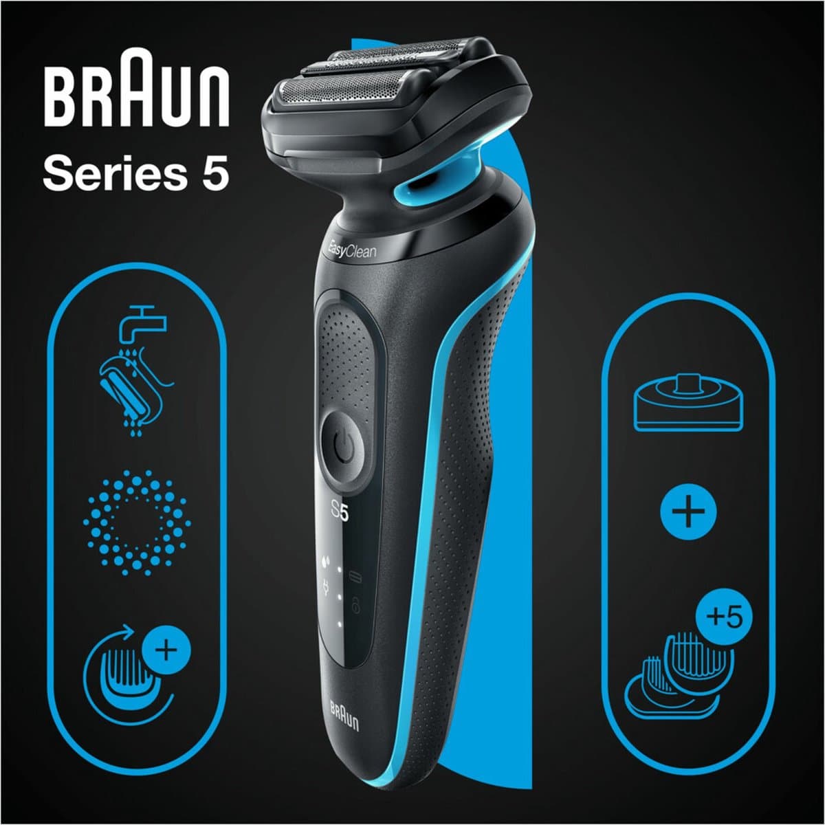 Braun Series 5 51-M4500cs - Flexibel en waterbestendig thumbnail 2