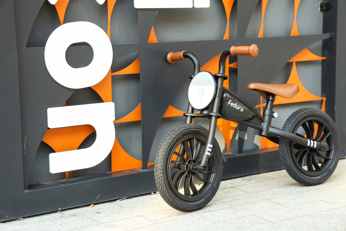 Qplay Feduro Loopfiets 12 inch - Kinderfiets - Zwart thumbnail 3