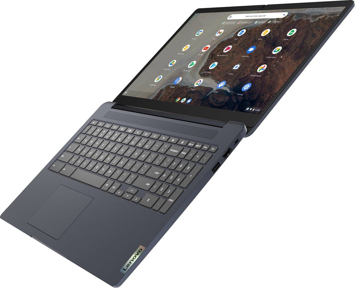 Lenovo IdeaPad 3 Chrome 15IJL6 Intel® Celeron® N N4500 Chromebook 39,6 cm (15.6") Full HD 8 GB LPDDR4x-SDRAM 128 GB eMMC Wi-Fi 6 (802.11ax) ChromeOS Engels Blauw thumbnail 6