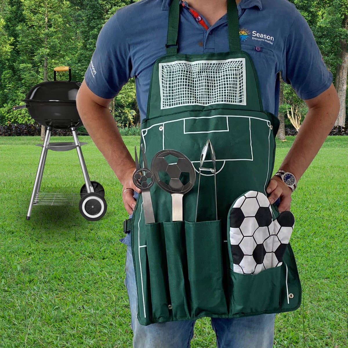 Bbq Gereedschap Voetbal - RVS thumbnail 2