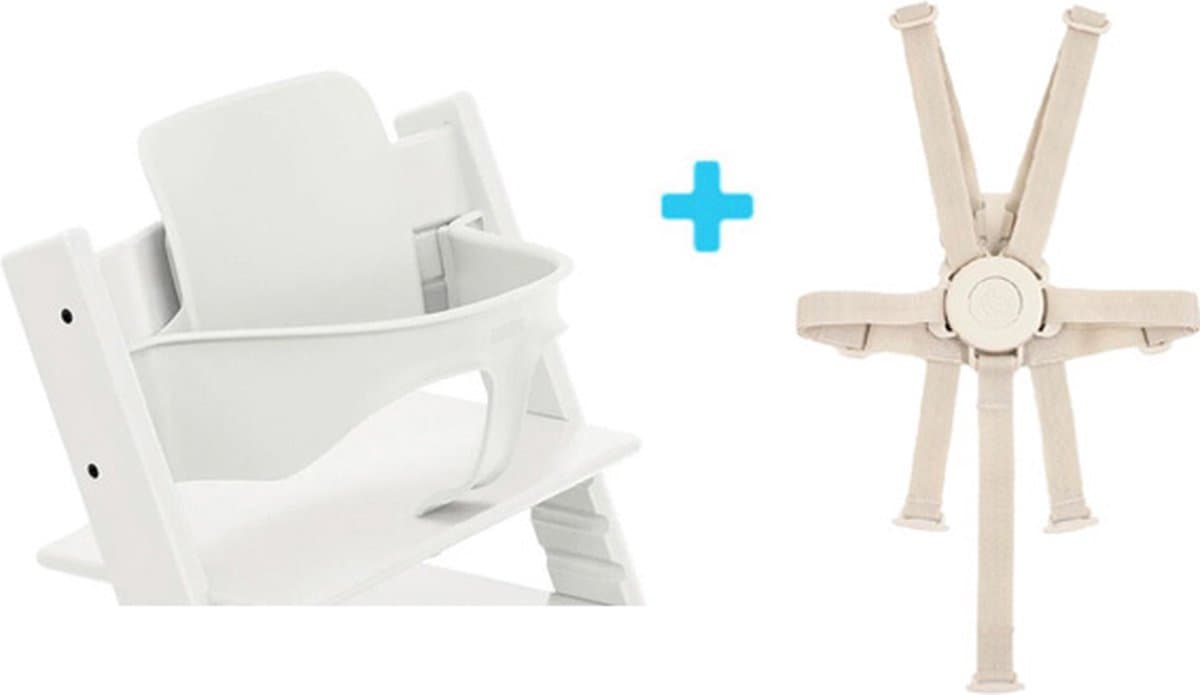 Stokke Tripp Trapp | Bundel | Babyset² en Harness² | Wit - afbeelding 1