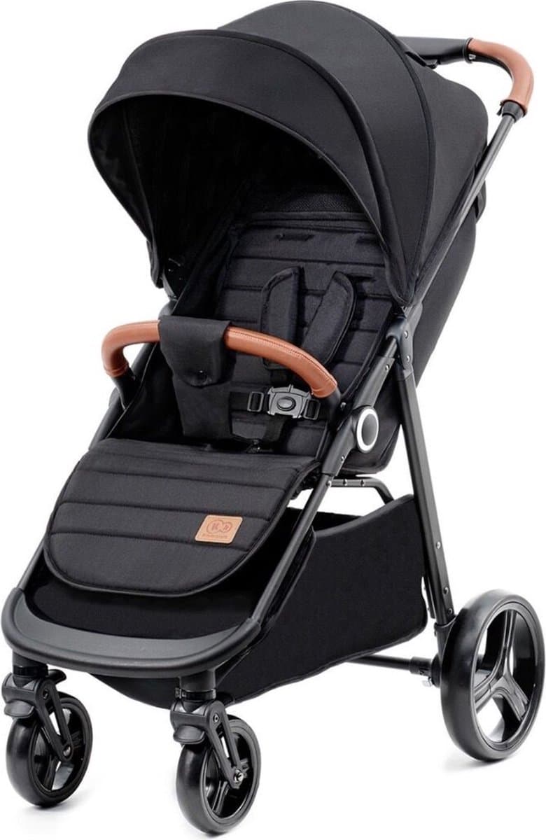 Kinderkraft GRANDE PLUS Kinderwagen – Lichtgewicht met Stalen Frame – Klik&Vouw Systeem – Grote Wielen – tot 22 kg – Zwart - afbeelding 1