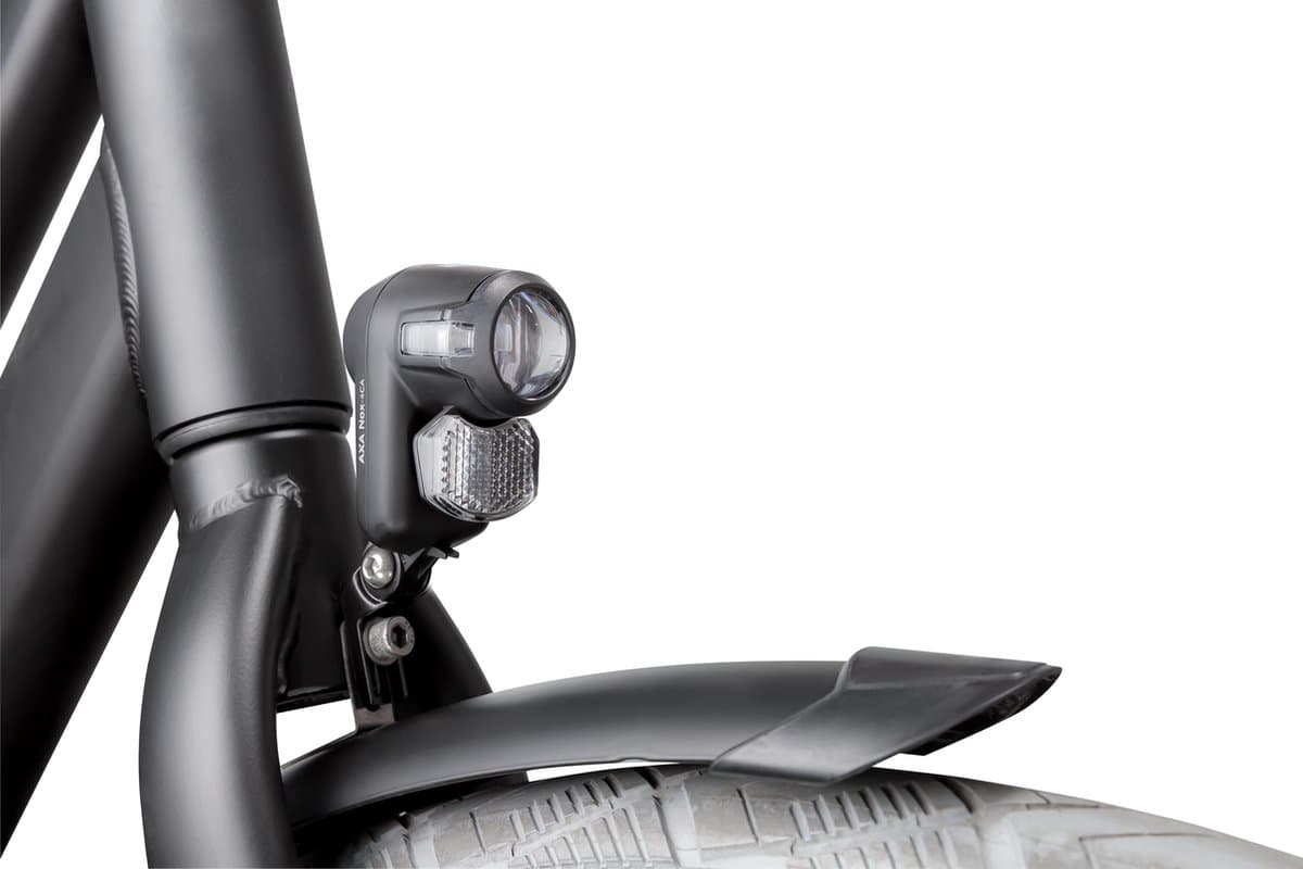 AXA Nox City Fietsverlichting – LED Fietslampjes Voorlicht op Batterijen – Auto/Off Functie – Waterdicht – Double Lens Technology – 15 m Lichtbeeld – 1.000 m Zichtbaarheid – Zwart thumbnail 6