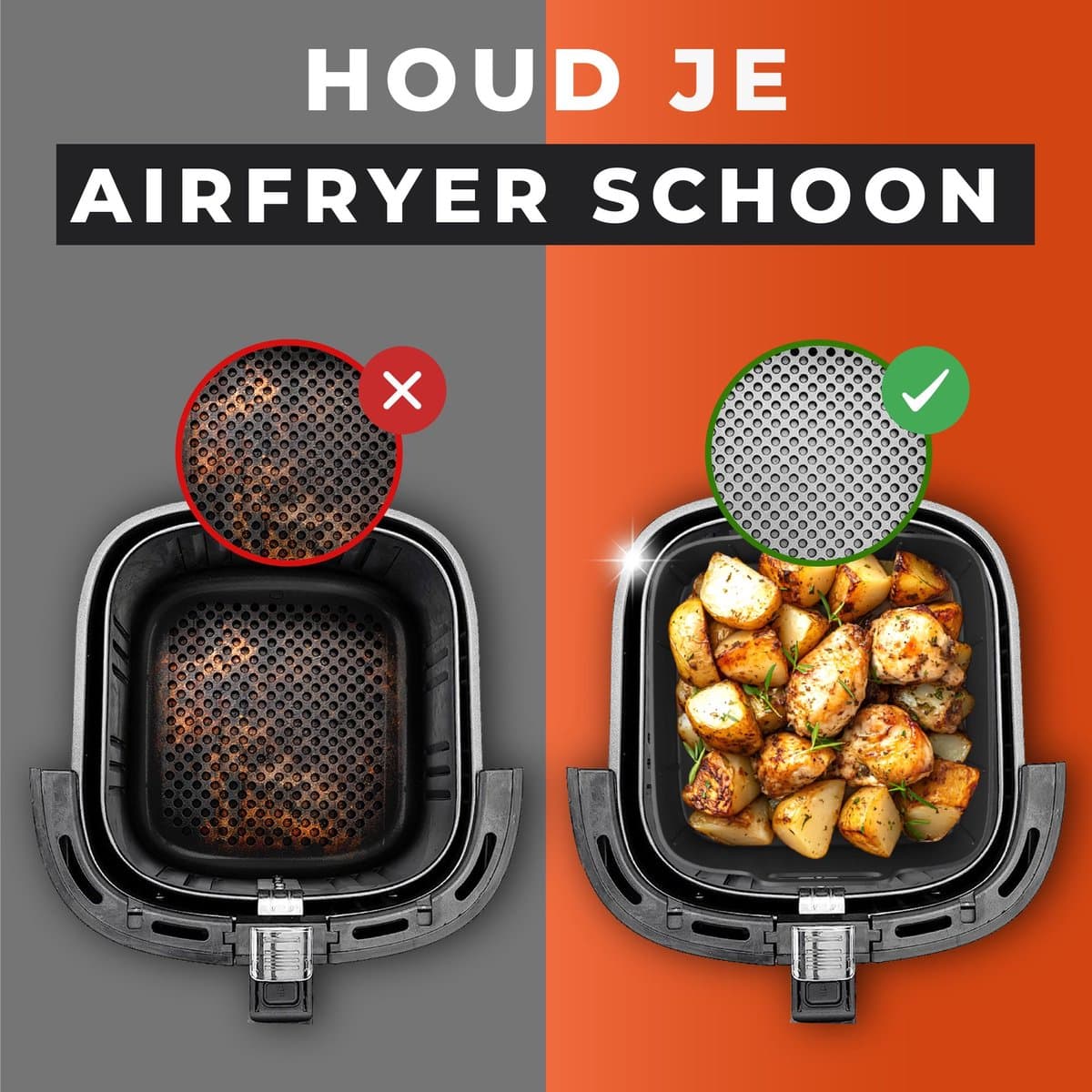 UNBOX 2 Stuks Airfryer Siliconen Bakje - Airfryer Accessoires - Airfryer Bakpapier - Airfryer Mandje voor Philips Airfryer 6,2L - Princess Airfryer XL 5,5L, 6,5L - Ninja Airfryer XXL 6,2L thumbnail 5