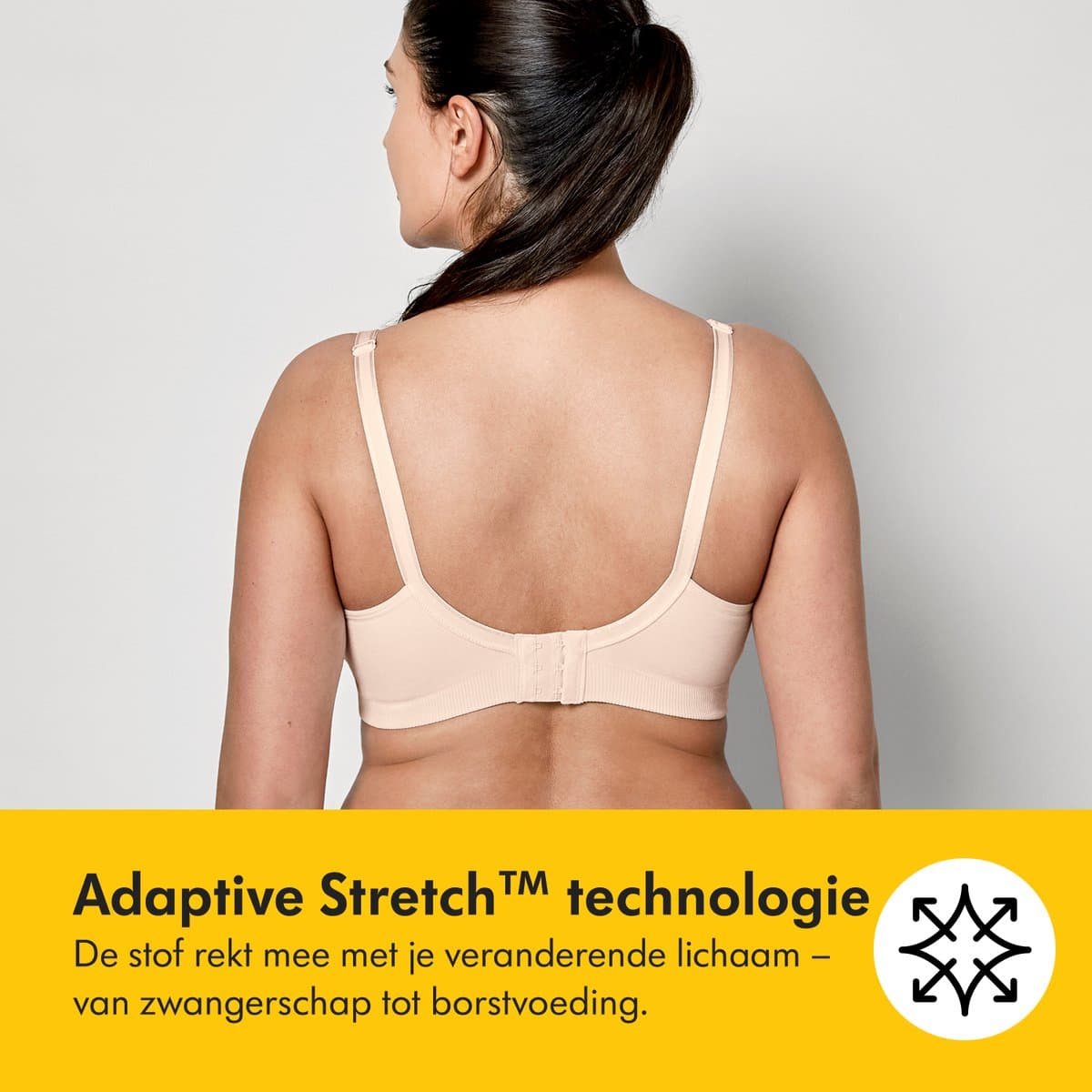 Medela 3-in-1 Voedingsbh en kolf bh voor zwangerschap borstvoeding en kolven - Zacht en met stretch - Zwart - maat XXL thumbnail 5